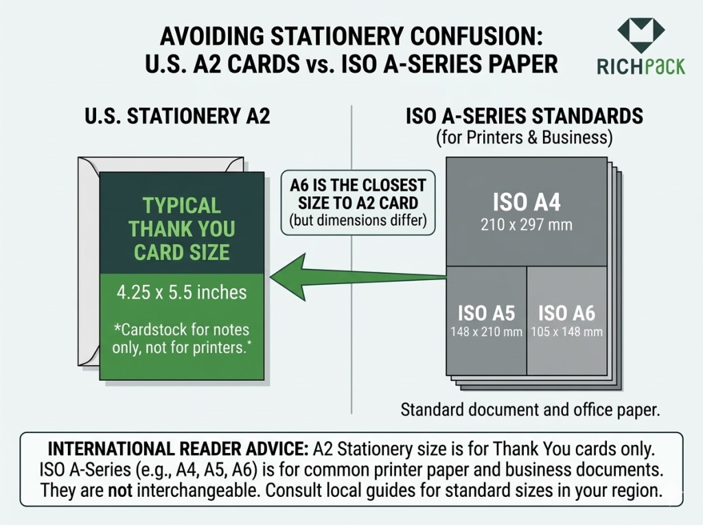 The Ultimate Guide to Choosing the Right Thank You Card Size - RichPack