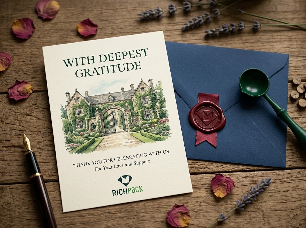 10 Creative Ideas for Personalized Wedding Thank You Cards - Venue Sketches