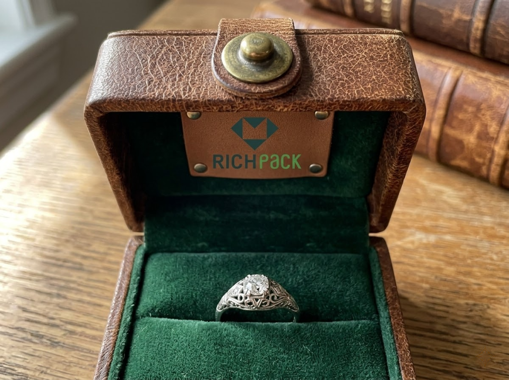 The Secret to Sourcing a Vintage Style Ring Box - Vintage Leather Ring Boxes