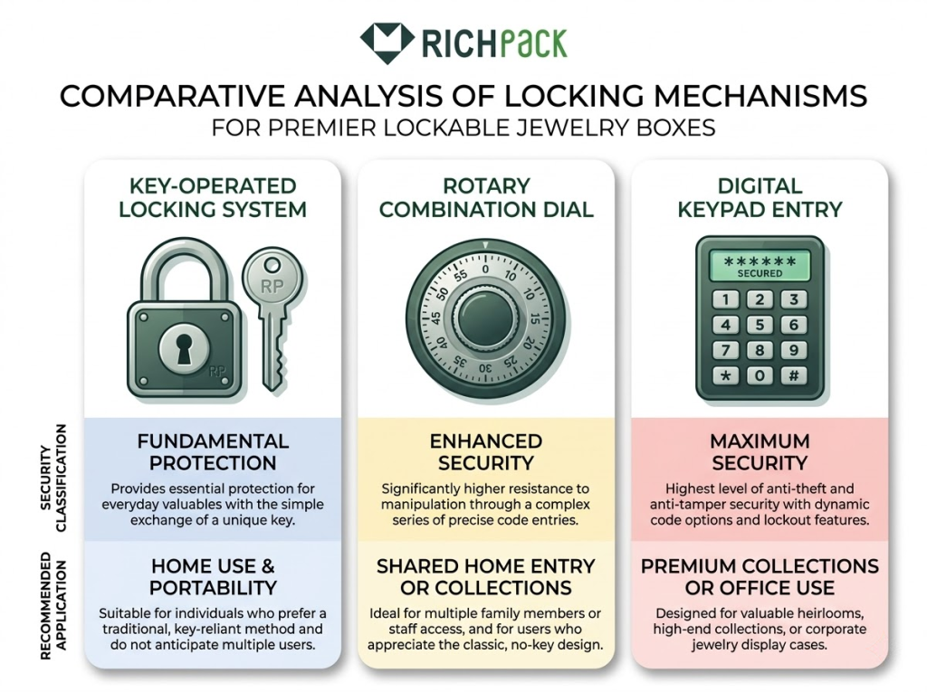 Key Considerations for Purchasing a Lockable Jewelry Box - Which Lock Type Fits Your Needs