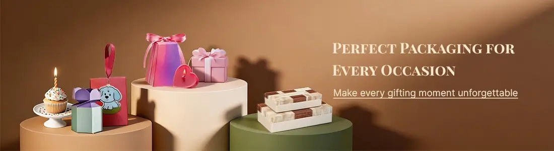 Шарени подарочни кутии и пакувања за пригоди, идеални за родендени, прослави и посебни моменти за подарување.