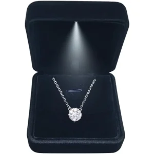 Jewelry Box with Light Black LED Jewelry Box for Rings & Jewelry Display | Custom Packaging | Richpack - led jewelry box​