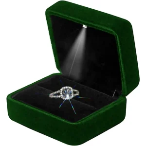 Jewelry Box with Light Black LED Jewelry Box for Rings & Jewelry Display | Custom Packaging | Richpack - light box for jewelry​ 5