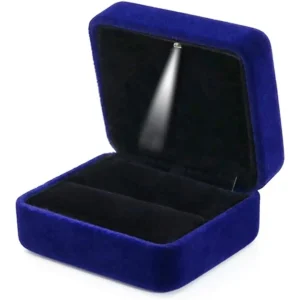 Jewelry Box with Light Black LED Jewelry Box for Rings & Jewelry Display | Custom Packaging | Richpack - light box jewelry​ 1