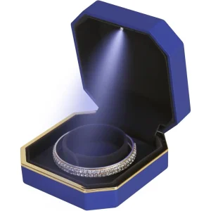 Jewelry Box with Light Black LED Jewelry Box for Rings & Jewelry Display | Custom Packaging | Richpack - lighted jewelry box​