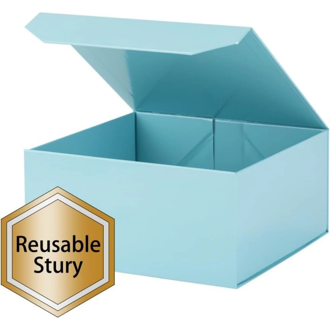 קופסת תכשיטים מגנטית לשרשרת וטבעת | אריזות קרטון שחורות | ריצ'פק - קופסאות מתנה מגנטיות בסיטונאות 3