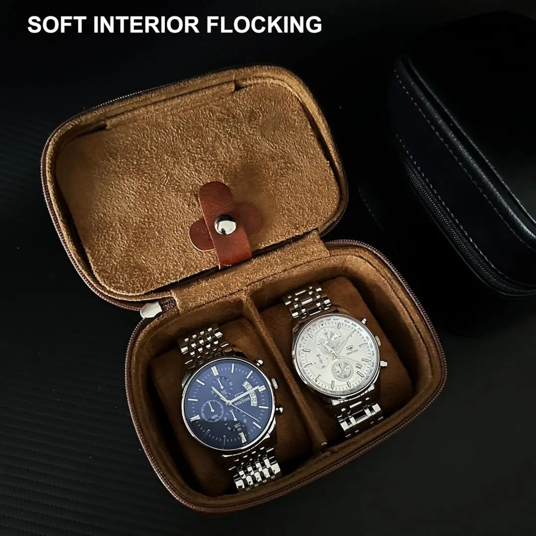 Stort smykkeskrin for menn, svartgrå EVA | Tilpasset moderne emballasje | Richpack - vintage smykkeskrin for menn 4