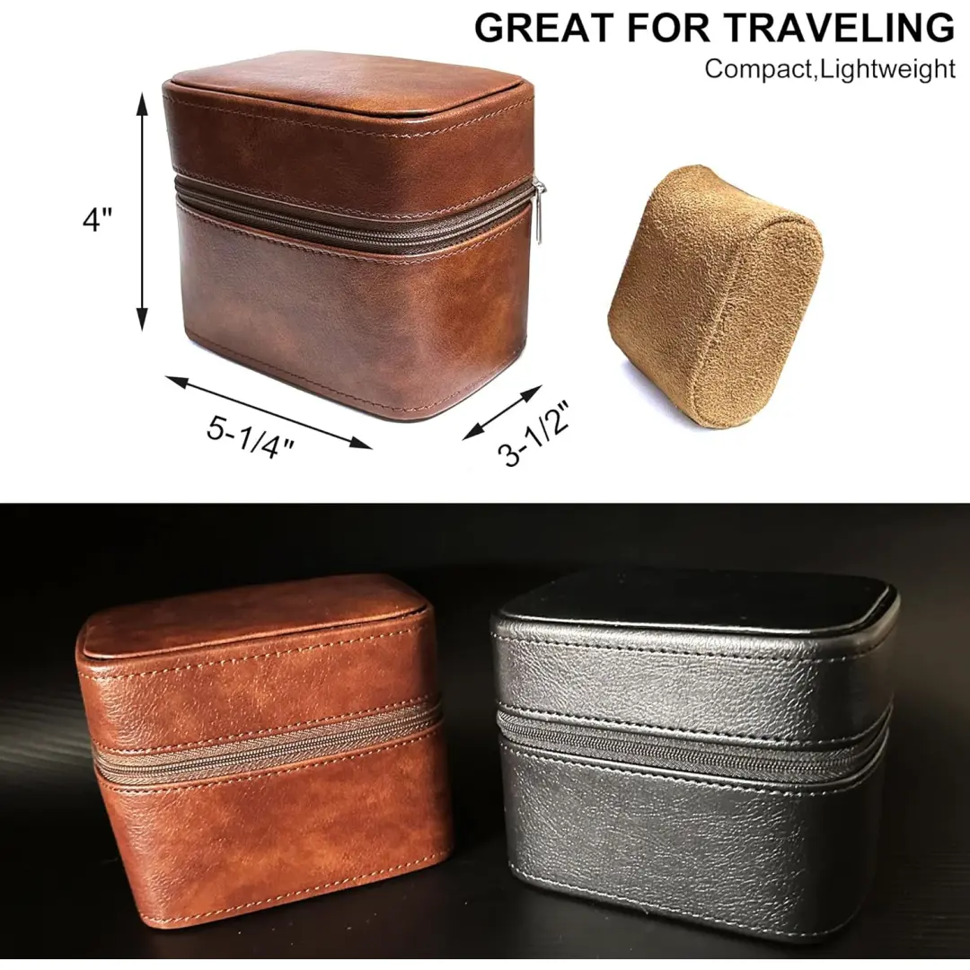 Stort smykkeskrin for menn, svartgrå EVA | Tilpasset moderne emballasje | Richpack - vintage smykkeskrin for menn 5