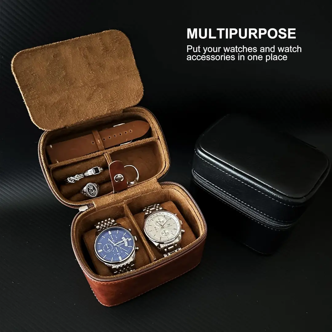 Mens Large Jewelry Box Blackgrey EVA | Custom Modern Packaging | Richpack - mens vintage jewelry box​ 2