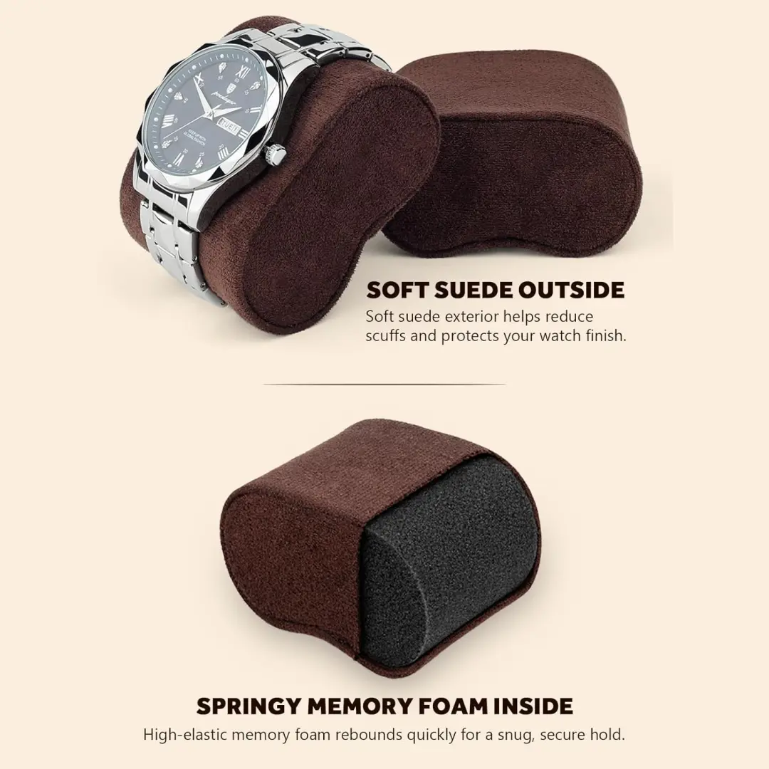 קופסת תכשיטים לגברים לשרשראות | זמש כחול כהה, אריזה ללא סבכים | Richpack - קופסת תכשיטים לנסיעות לגברים 3