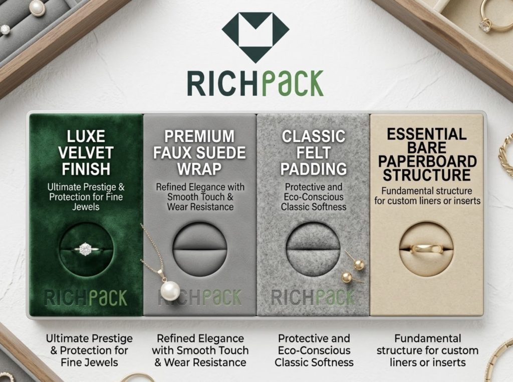 What Is The Best Material for Jewelry Box Inserts - Bare Foam or Bare Paperboard