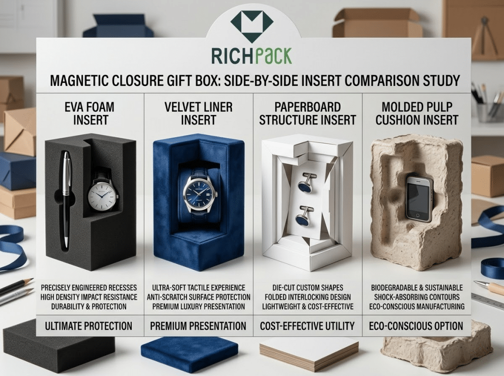 How to Make Products Perfectly Fit Your Magnetic Closure Gift Box - Choose Inserts That Keep the Product Stable