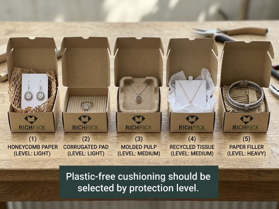 How Do You Package Jewelry Eco-Friendly? - Choose Plastic Free Cushioning