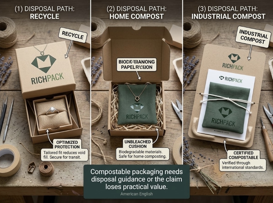 How Do You Package Jewelry Eco-Friendly? - Choosing Compostable Materials Without Disposal Guidance