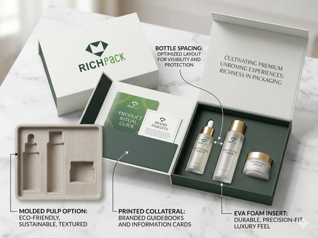 How to Make Products Perfectly Fit Your Magnetic Closure Gift Box - Fit for Beauty and Skincare Products