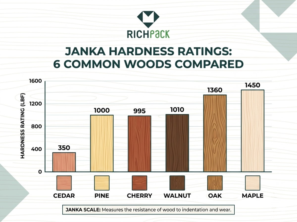 6 Best Woods for Handmade Jewelry Storage - Hardness and Scratch Resistance