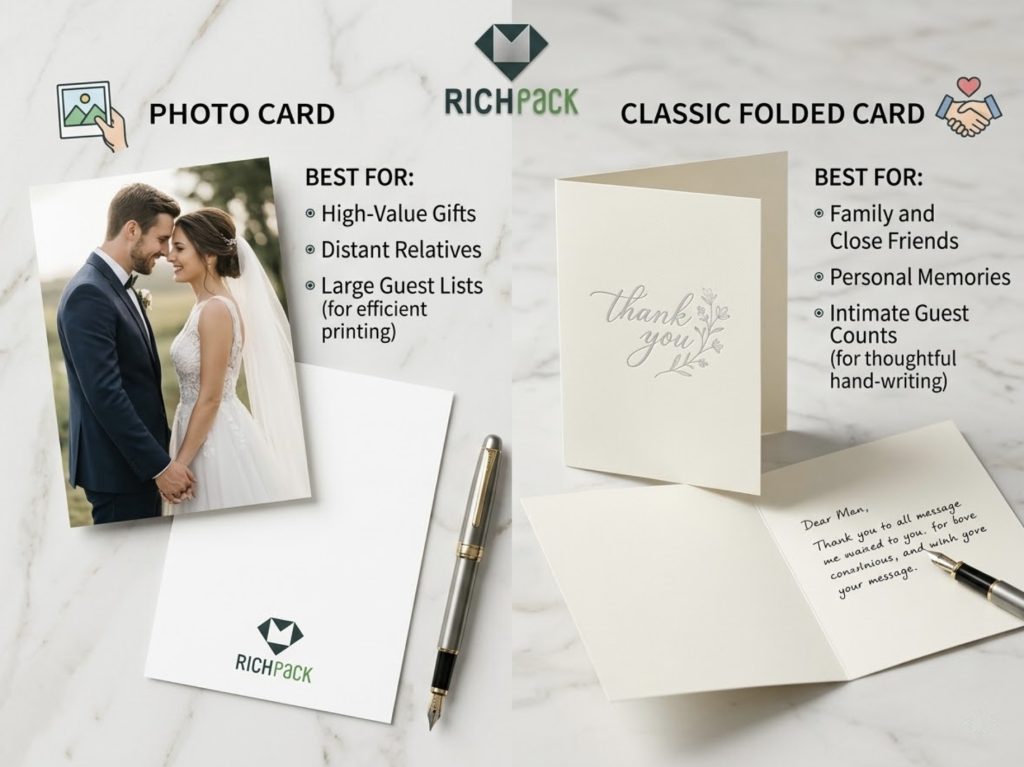 How to Write Wedding Thank You Card? - Photo Cards vs Classic Thank You Cards