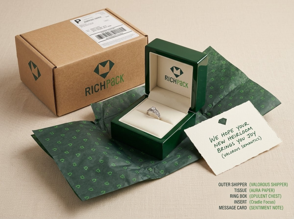 Vintage Sterling Ring Boxes: A Wholesale Buyer's Guide - Plan the Unboxing Sequence as Part of the Box Design