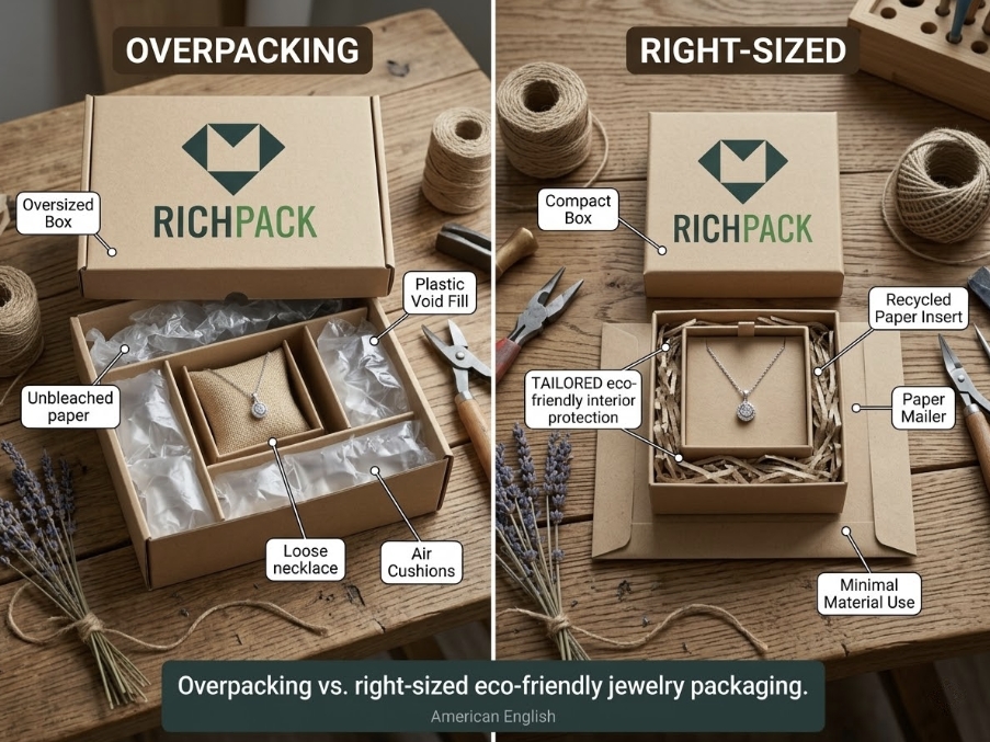 How Do You Package Jewelry Eco-Friendly? - Start With Less Packaging
