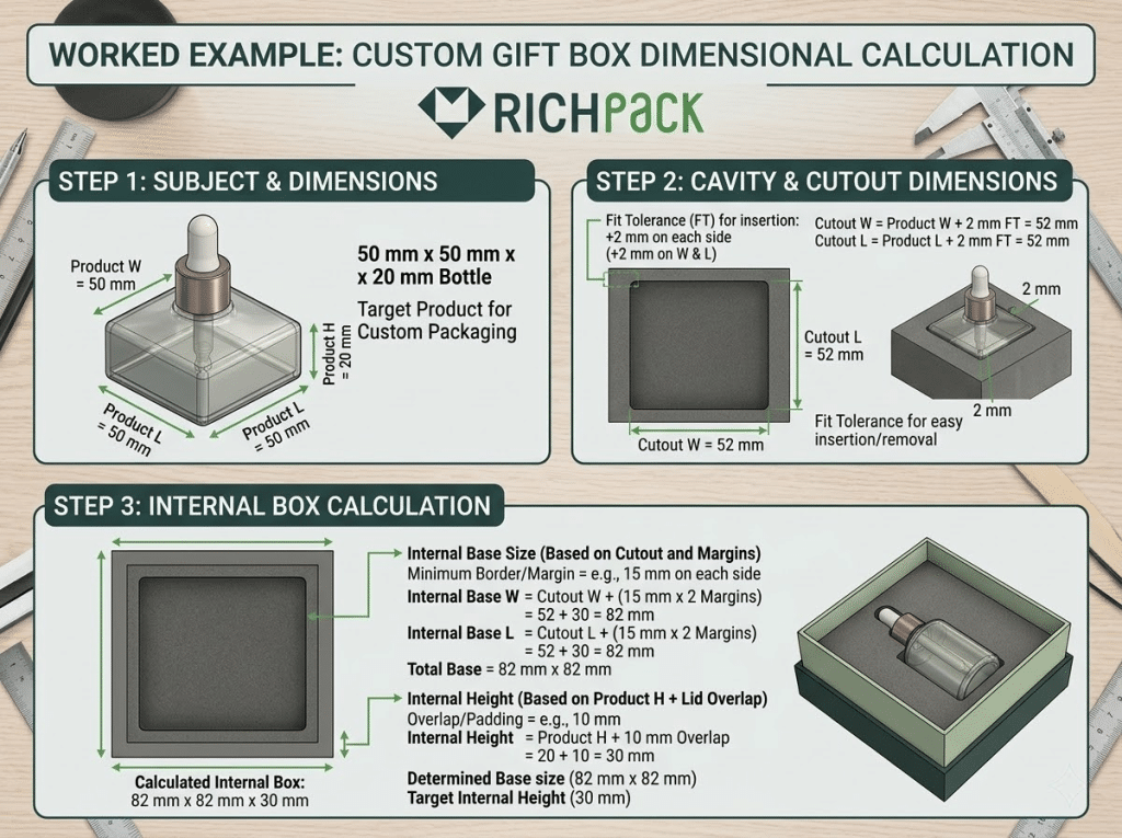 How to Make Products Perfectly Fit Your Magnetic Closure Gift Box - Start With Product Clearance