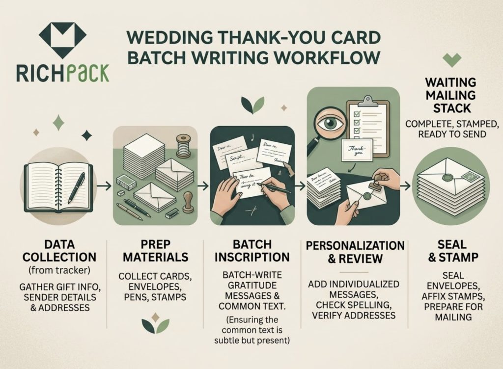 How to Write Wedding Thank You Card? - The Best Batch Writing Routine