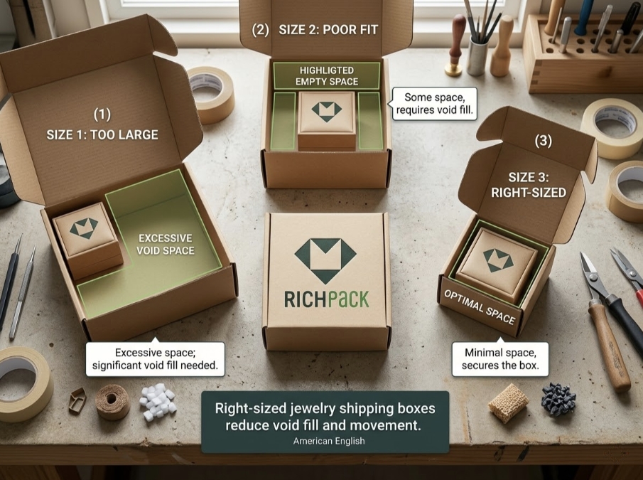 How Do You Package Jewelry Eco-Friendly? - Use a Right Sized Box