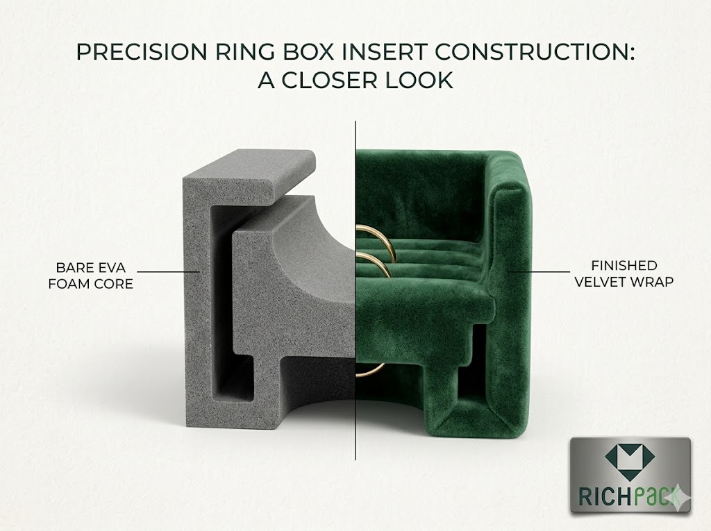 Ideias de caixas de armazenamento de anéis de luxo para joias sofisticadas - Qual estrutura de encaixe funciona melhor dentro de uma caixa de veludo para anéis?