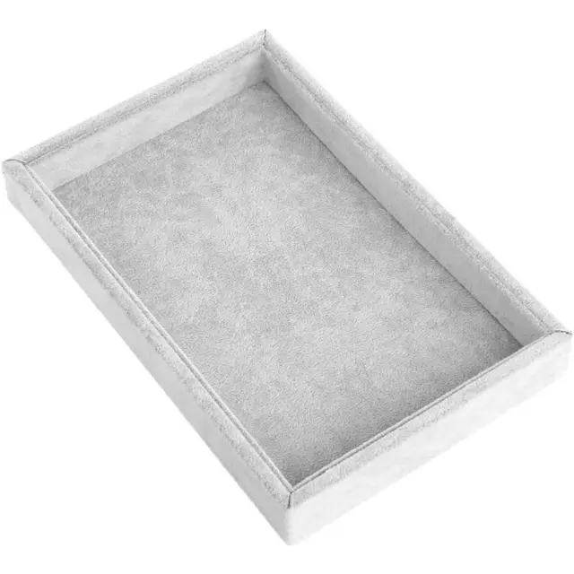 Tray sa Pagpasundayag sa Alahas | Tray nga Mapatong nga Velvet nga Gray | Richpack - tray sa pagpakita sa alahas 2