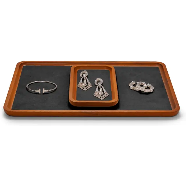 Tray sa Alahas nga Kahoy | Walnut Classic Display Tray | Richpack - tray sa alahas nga kahoy 3