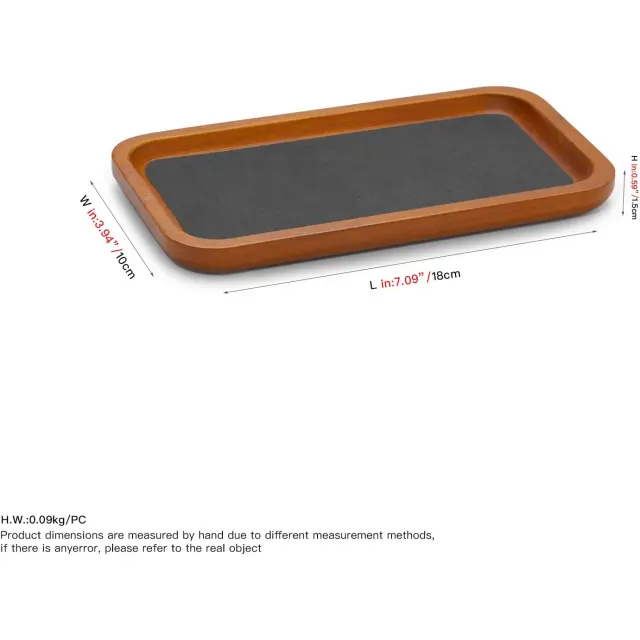 Rotaslietu paplāte no koka | Klasiskā valriekstu krāsas displeja paplāte | Richpack - rotaslietu paplāte no koka 5