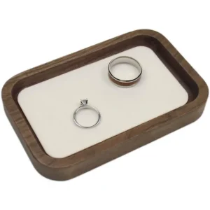 Mens Jewelry Tray | Walnut Wood Velvet Display | Richpack - mens jewelry tray 3