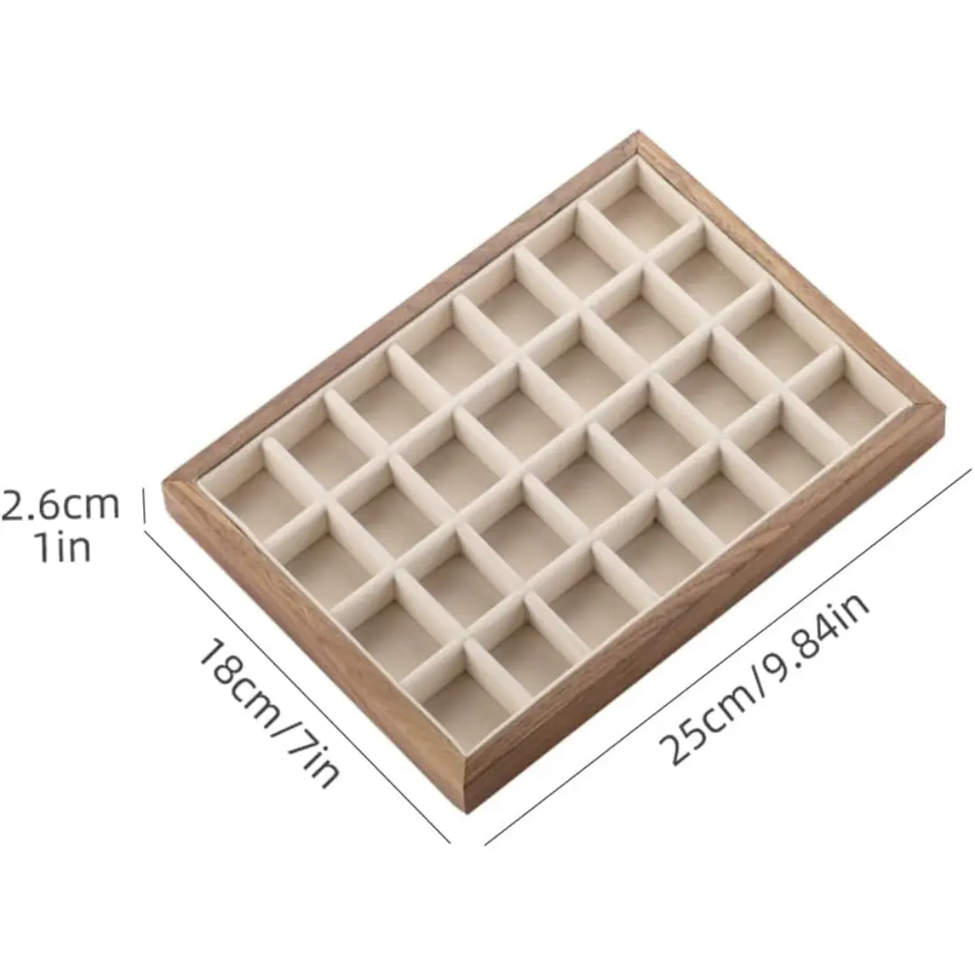 Modern Wood Jewelry Display Tray | 9.8