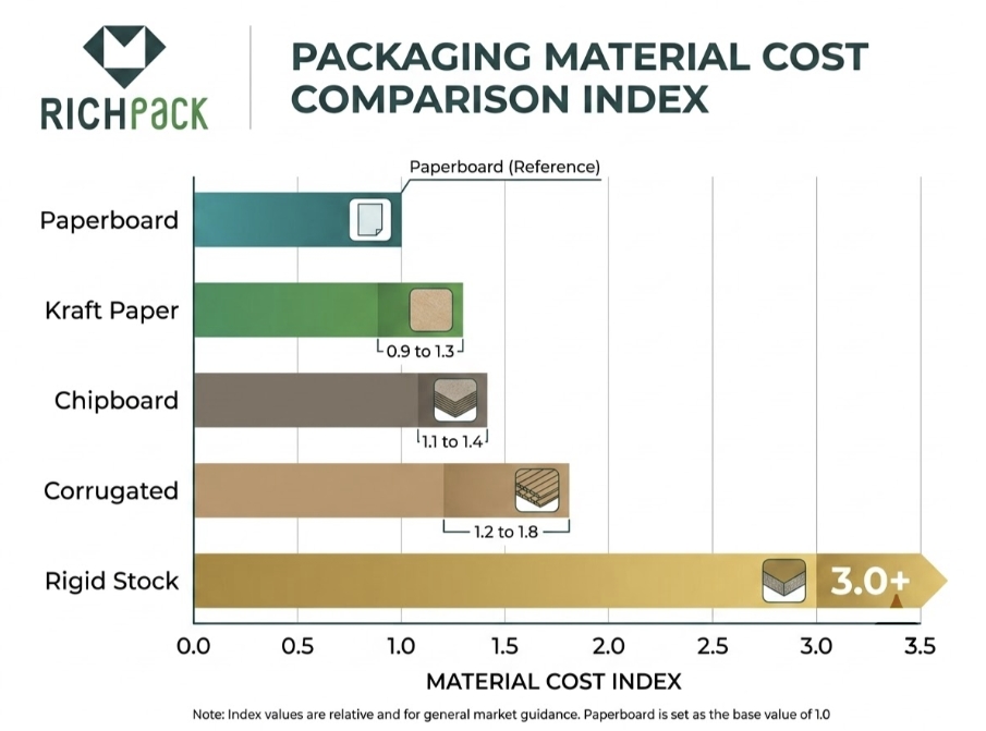 What Is the Best Material for Custom Display Packaging Boxes? - Cost per Unit and Total Landed Cost