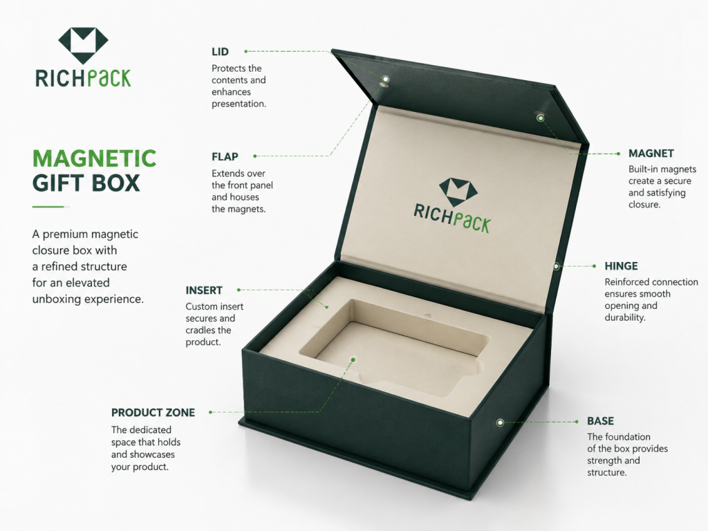 Пълното ръководство за проектиране на магнитни кутии за подаръци - Основи на магнитното затваряне