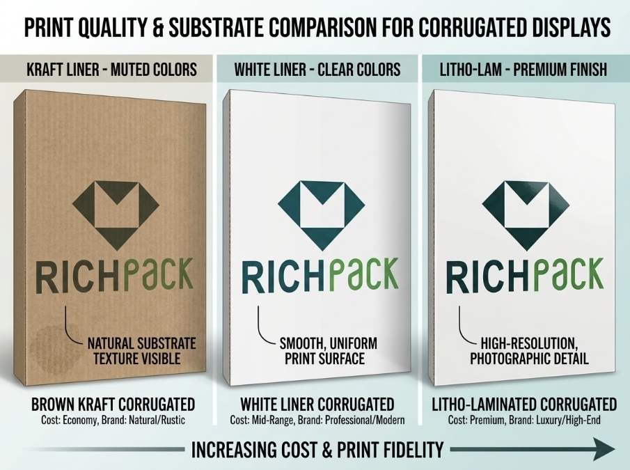 What Is the Best Material for Custom Display Packaging Boxes? - Print Limits on Corrugated Board