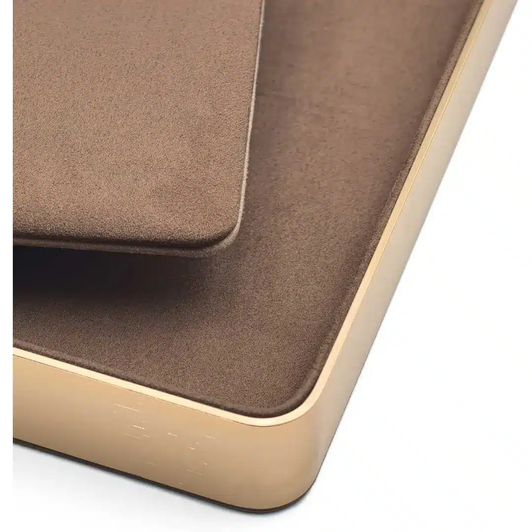 Jewelry Display Tray – Solid Wood Gray with Microfiber | Richpack Premium Packaging - jewelry display trays wholesale​ 5