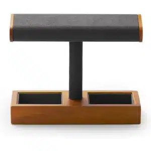 Jewelry Display Tray – Solid Wood Gray with Microfiber | Richpack Premium Packaging - jewelry stands and displays​