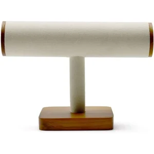 Bracelet Holder in Glass & Wood | T-Shape Bracelet Display Stand for Retail Showcase | Richpack - bracelet holder