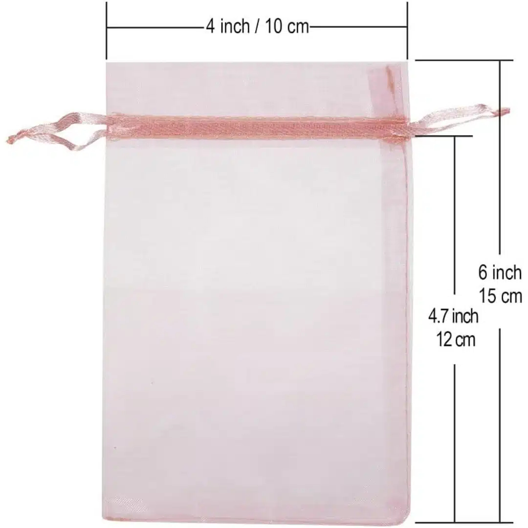 Organza Bag Pink 4 x 6 Inches | Elegant Jewelry & Gift Packaging Solutions | Richpack - pink organza bags 3