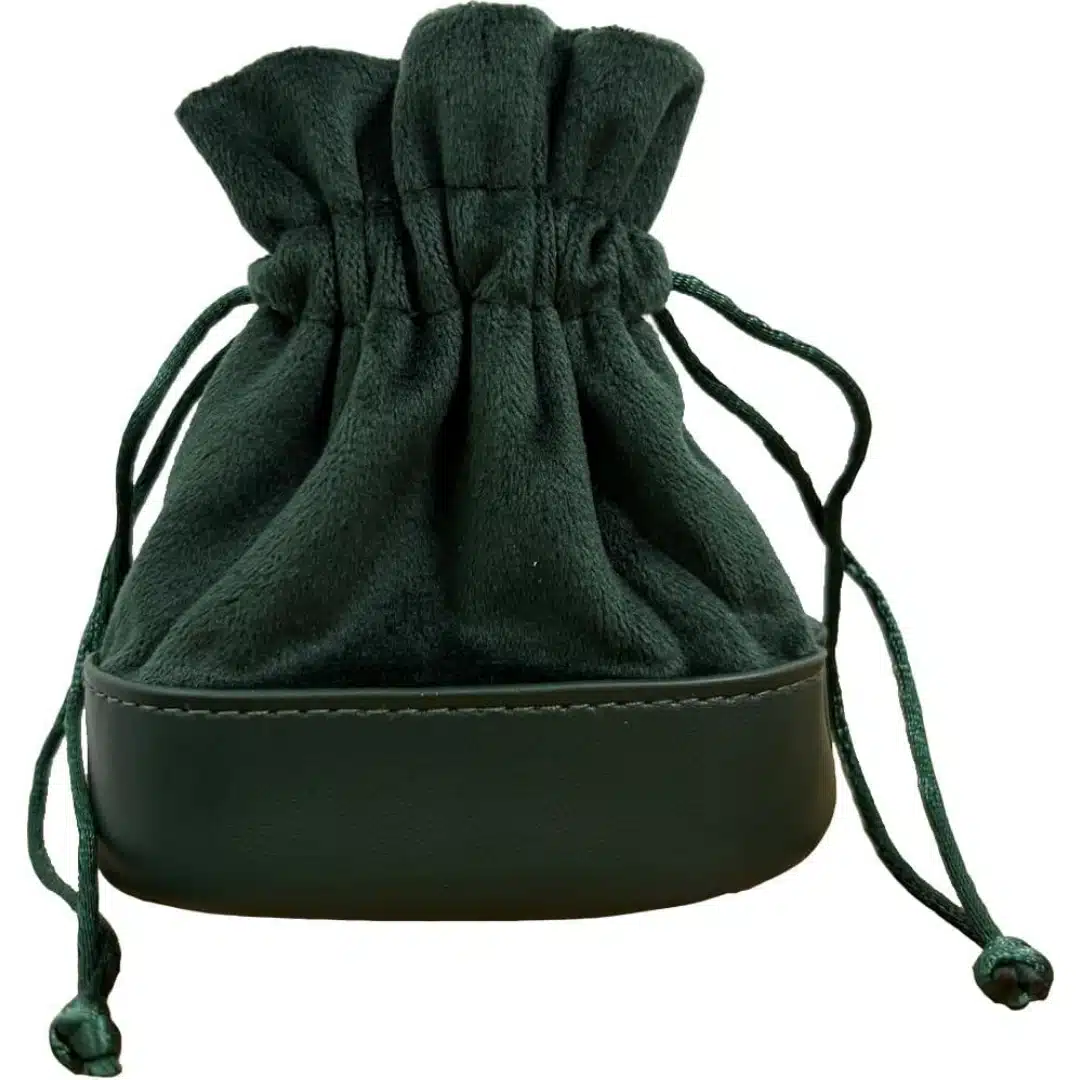 Travel Jewelry Pouch Green Faux Leather Portable Jewelry Organizer | Custom Packaging | Richpack - travel jewelry pouch 2