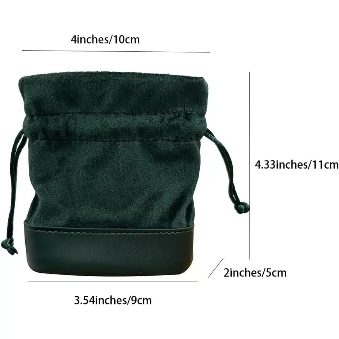 Travel Jewelry Pouch Green Faux Leather Portable Jewelry Organizer | Custom Packaging | Richpack - travel jewelry pouch 3