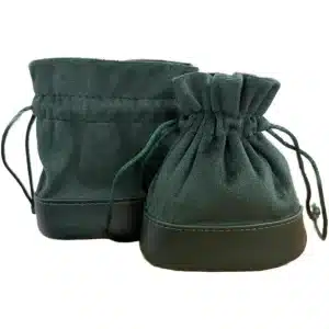 Travel Jewelry Pouch Green Faux Leather Portable Jewelry Organizer | Custom Packaging | Richpack - travel jewelry pouch