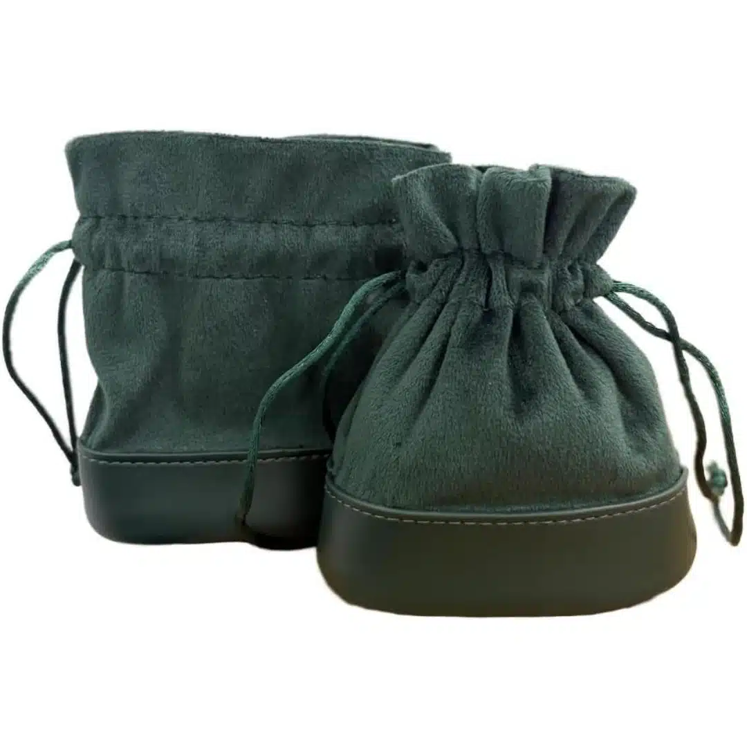 Travel Jewelry Pouch Green Faux Leather Portable Jewelry Organizer | Custom Packaging | Richpack - travel jewelry pouch