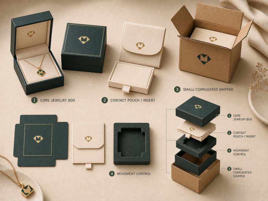 10 Creative Jewelry Packaging Ideas for Small Businesses - Small Shipping Boxes With a Reveal Layer