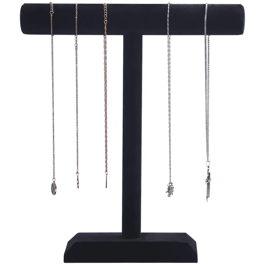 Display Busts for Necklaces in Yellow Linen | Elegant Fabric Necklace Showcase Stand for Retail | Richpack - jewelry display stands for necklaces