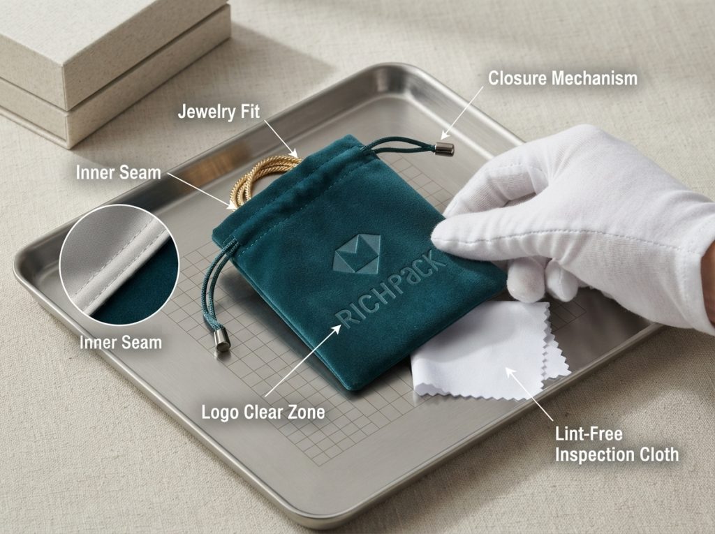 How to Clean a Jewelry Pouch and Keep Pieces Safe - Add a Sample Inspection Checklist