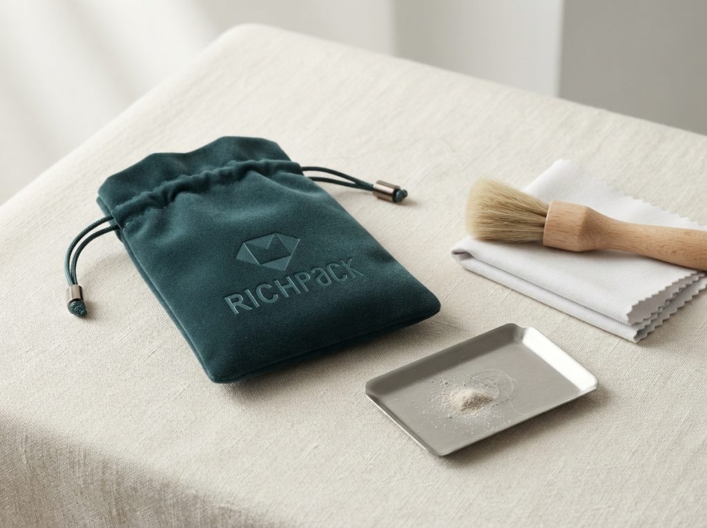 How to Clean a Jewelry Pouch and Keep Pieces Safe - Empty the Pouch and Remove Loose Debris