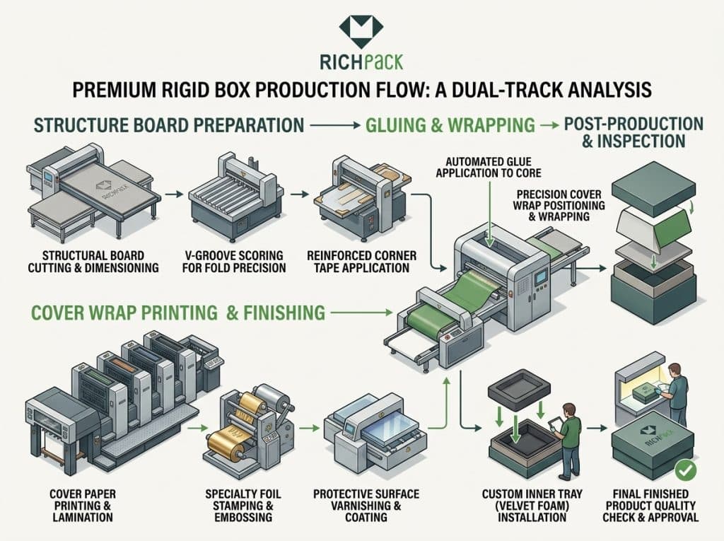 The Ultimate Guide to Understanding Rigid Box Materials - Final Pressing and Quality Checks
