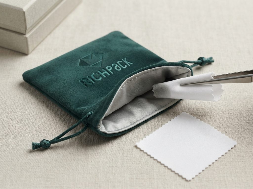 How to Clean a Jewelry Pouch and Keep Pieces Safe - Spot Clean Before Adding Water