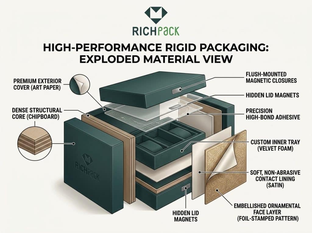 The Ultimate Guide to Understanding Rigid Box Materials - The Layers of a Rigid Box